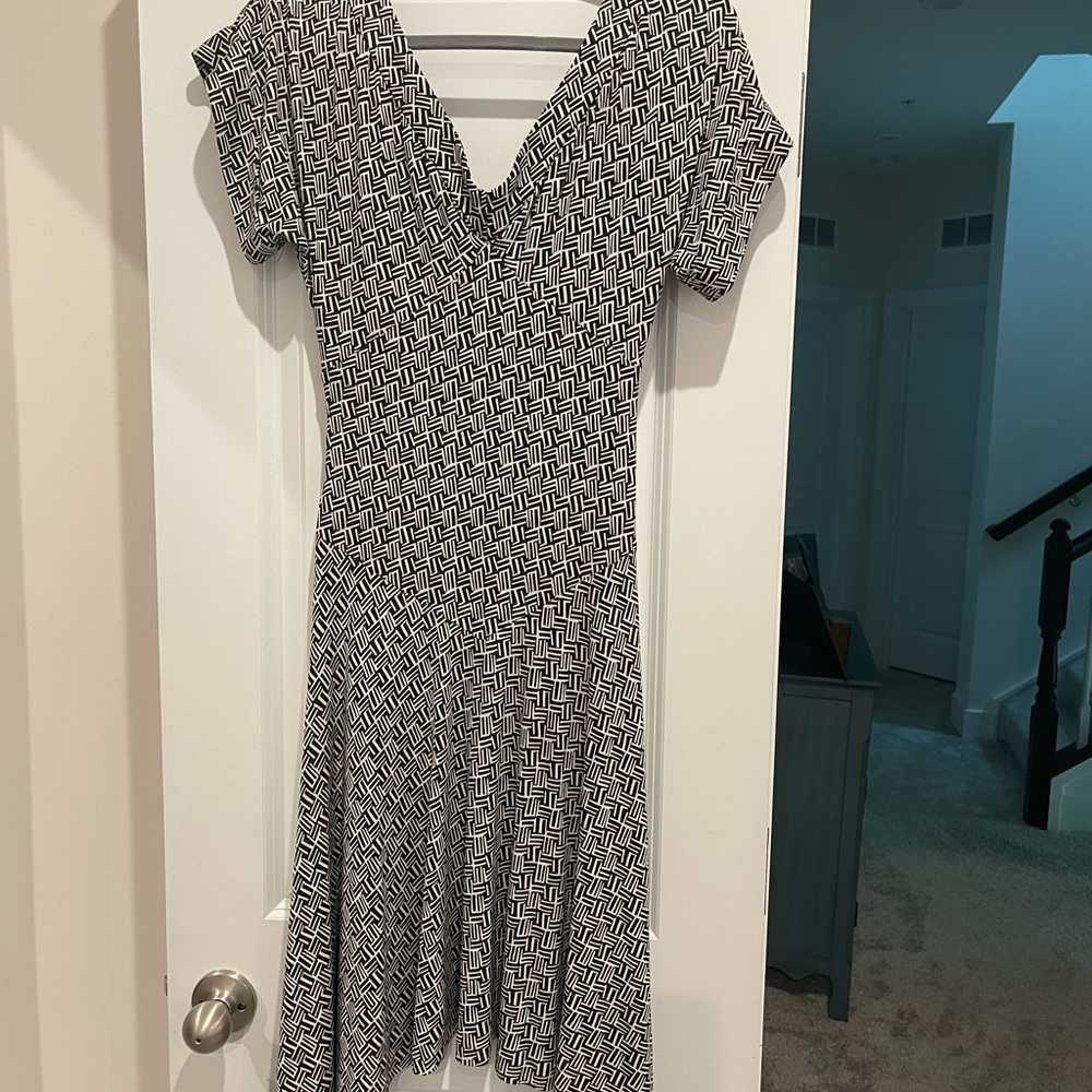 DVF geometric print dress